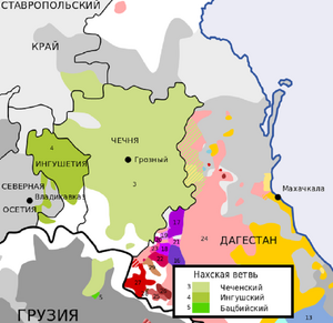 Northeast Caucasus languages map ru.png